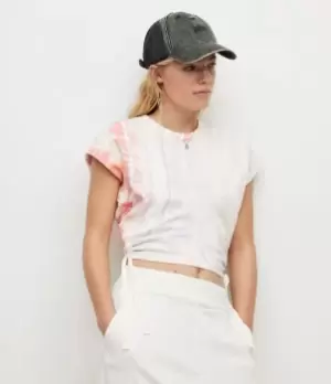 Image of AllSaints Womens Mira Marea T-Shirt, Rainbow Pink, Size: S