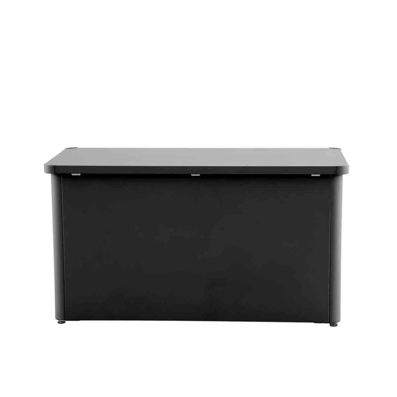 Image of Pacific Rhode Island Small Galvanised Steel Cushion Box Black 18-Y-002-BLK-S