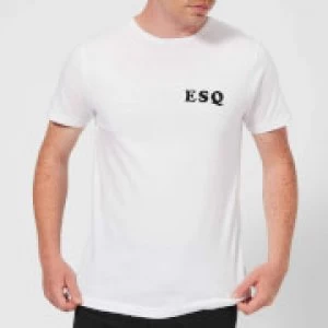 Image of ESQ T-Shirt - White - 3XL