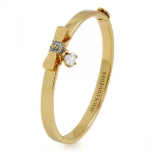 Image of Ladies Juicy Couture PVD Gold plated Bow And Heart Bangle