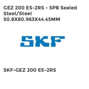 Image of GEZ 200 ES-2RS - SPB Sealed Steel/Steel 50.8X80.963X44.45MM