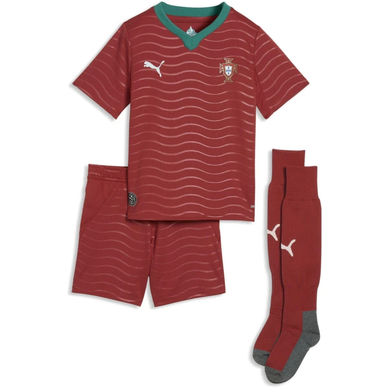 Image of Puma Infants PUMA Portugal Home Minikit 2026 Red/Green male 2-3 Yrs