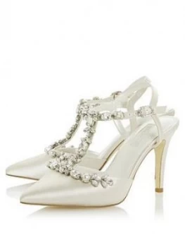 Image of Dune London Bridal Corsage Heeled Shoes - Ivory