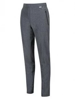 Image of Regatta Regatta Pentre Fitted Stretch Walking Trouser, Grey, Size 8, Women