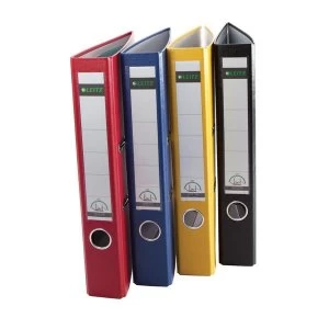 Image of Leitz Mini Lever Arch File Plastic 52mm Spine A4 Green Ref 1015-55 Pack 10