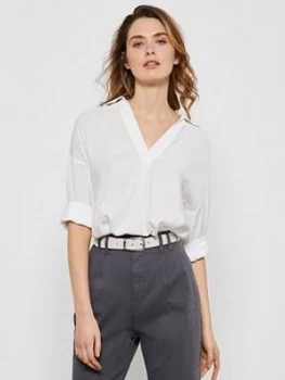 Image of Mint Velvet Throw On Shirt - White