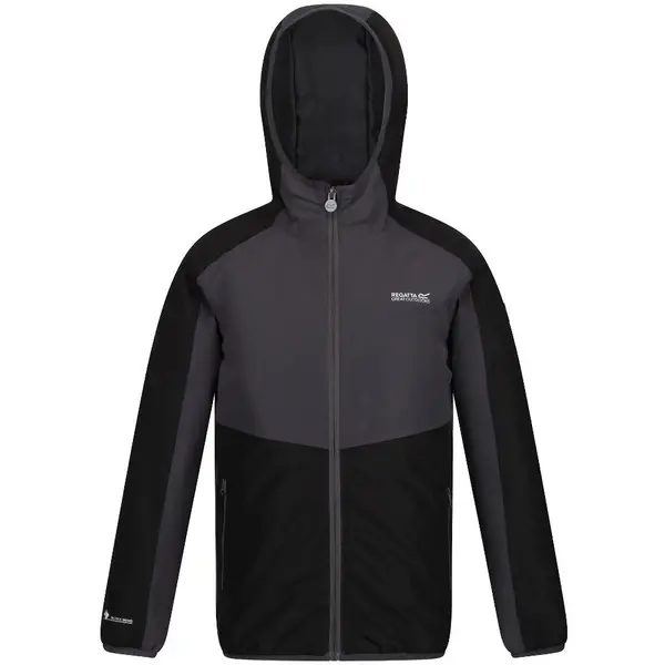 Image of Regatta Boys Volcanics VI Waterproof Breathable Padded Coat 9-10 Years - Chest 69-73cm (Height 135-140cm) Black/Dark Grey RKP256B-9AB-9