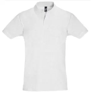 Image of SOLS Mens Perfect Pique Short Sleeve Polo Shirt (L) (Ash)