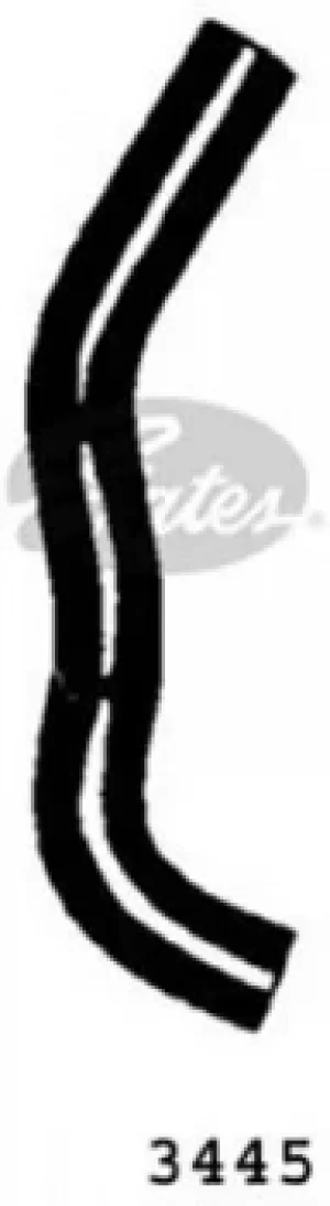 Image of Curved Radiator Hose 315mm X 30 Gates 3445