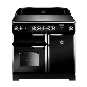 Image of Rangemaster CLA100ECBLC 117600 CLASSIC 100cm Ceramic Range Cooker BlackChrome