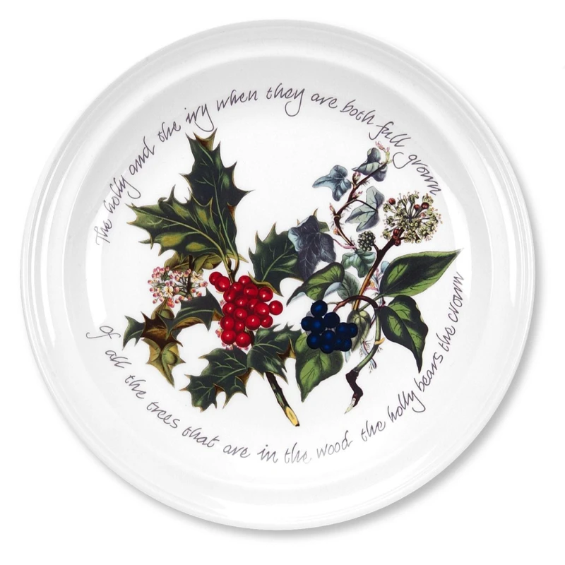 Image of Portmeirion Holly and Ivy The Holly and the Ivy Set of 6 Dinner Plates Green unisex One Size