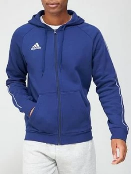 Image of Adidas Core 19 Hoodie - Blue/White
