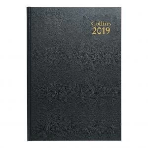 Image of Collins 47 Series A4 2019 Big Diary 2 Page Per Day Ref 47 Blk 2019 47