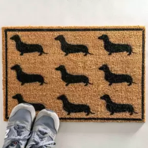 Image of Artsy Doormats Dachshund Doormat