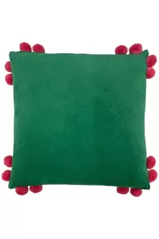 Image of Hoola Pom Pom Soft Velvet Cushion
