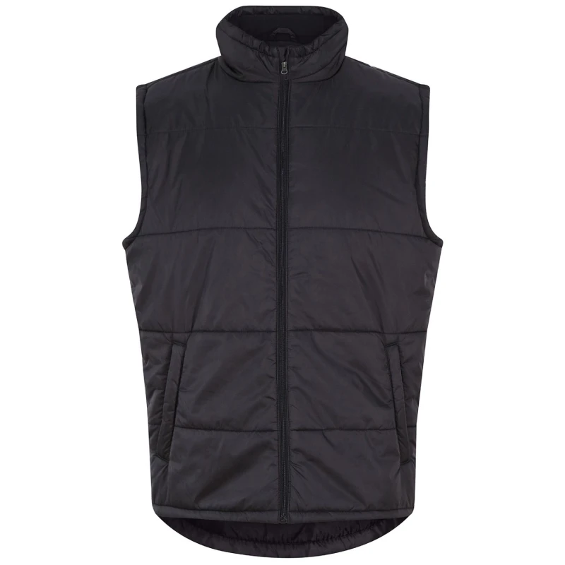 Image of PRO RTX Mens Quilted Black Gilet Size: Small Black Male S
