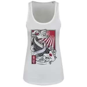 Image of Unorthodox Collective Womens/Ladies Sakana Vest Top (M) (White)