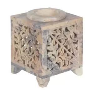 Image of Moroccan Arch Cutout Soapstone Oil Burner