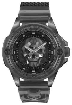 Image of Philipp Plein PWWAA0523 $KULL SYNTHETIC HIGH-ICONIC / Black Watch