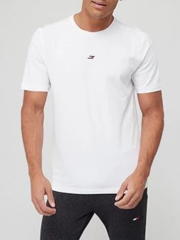Image of Tommy Sport Sport Motion Flag Logo T-Shirt - White