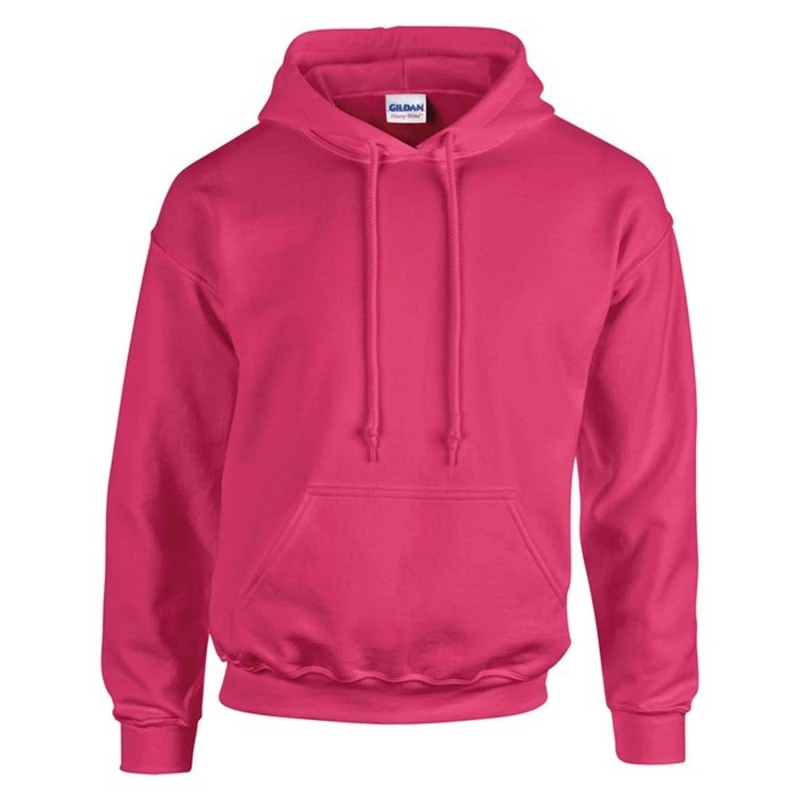 Image of Gildan Mens Plain Pink Hoodie Size: 3XL Pink Male 3XL