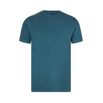 Image of AllSaints Ossage Short Sleeve Crew - HARBOUR Blue