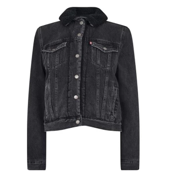 Image of Levis Original Sherpa Collar Trucker Jacket - CAMERAS OFF