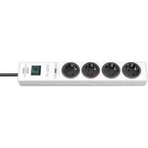 Image of Brennenstuhl 1150610324 Surge protection power strip 4x White PG connector