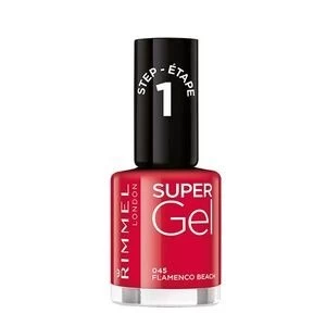 Image of Rimmel Super Gel Nail Polish Flamenco Beach 45 Red