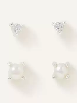 Image of Accessorize St 2X Pearl Celestial Stud Set