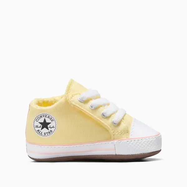 Image of Kids All Star Cribster Citrus Glitz Canvas Trainers with Touch 'n' Close Fastening