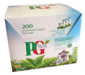 Image of PG Tips Enveloped Tagged 200x Tea Bags