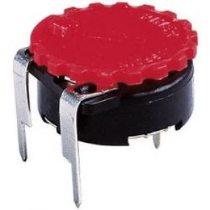 Image of Knurled head button Red Piher 5371 RT