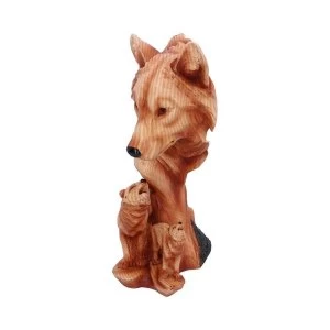 Image of Natural Song Howling Wolves Bust