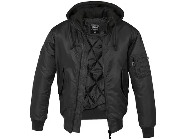 Image of Brandit MA1 Sweathood Bomber Jacket Black XL Men