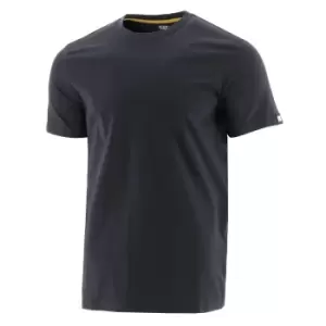 Image of Caterpillar Mens Essentials Short-Sleeved T-Shirt (S) (Black)