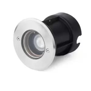 Image of Tecno 1 Light Small Outdoor Recessed Spotlight Matt Nickel IP67, GU10