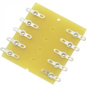 Image of TRU COMPONENTS PCB terminal strip double-row Total number of pins 10 Epoxide (L x W x H) 43 x 38 x 1.6mm