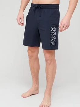 Image of BOSS Bodywear Identity Lounge Shorts - Navy, Size L, Men