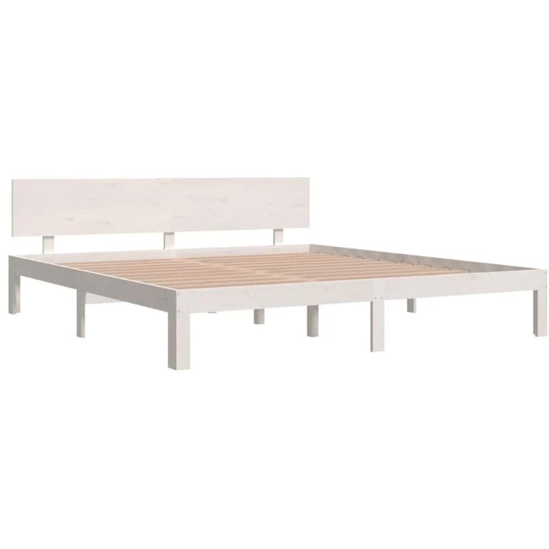 Image of VIDAXL Bed Frame without Mattress White 180x200cm Super King Size vidaXL 8720286879979