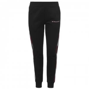 Image of Tommy Sport Logo Tape Jogging Bottoms - PVH Black