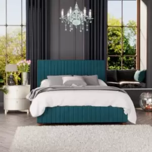Image of Laurence Llewelyn-Bowen Laurence Llewelyn Bowen Estella Ottoman Storage Bed Plush Velvet Emerald Single