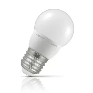 Image of Crompton Lamps LED Golfball 5.5W E27 Dimmable Cool White Opal (40W Eqv)