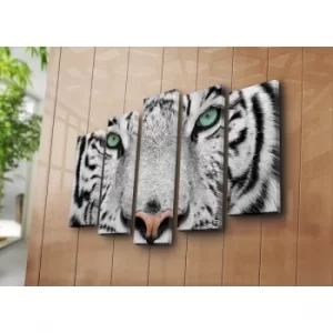 Image of 5PATK-68 Multicolor Decorative Canvas Painting (5 Pieces)