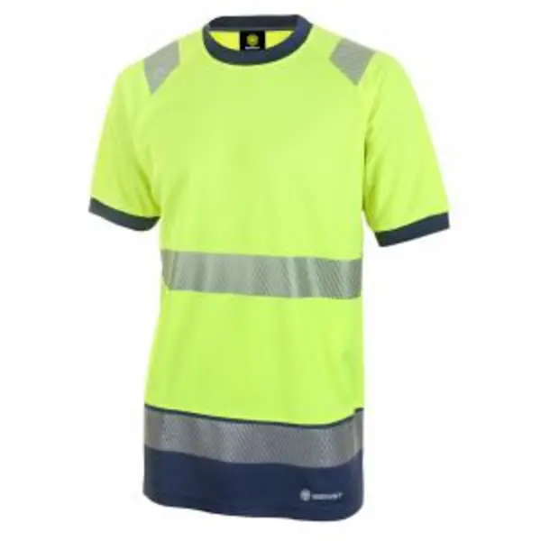 Image of Beeswift High Visibility Two Tone Short Sleeve T Shirt Saturn Yellow BESWHVTT001SYNXXL