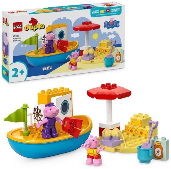 Image of LEGO LEGO DUPLO Peppa Pig Boat Trip Toy for Toddlers 10432