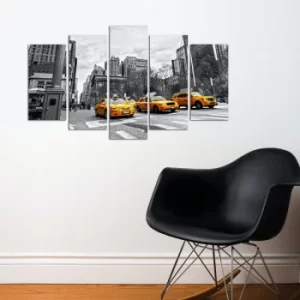 Image of 5M-79 Multicolor Decorative MDF Painting (5 Pieces)