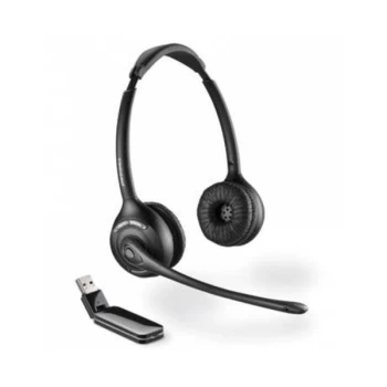 Image of Plantronics Savi W420A-M Binaural DECT Over Head DECT Headset - Black Microsoft Lync Certified - EURO/AUS/NZ