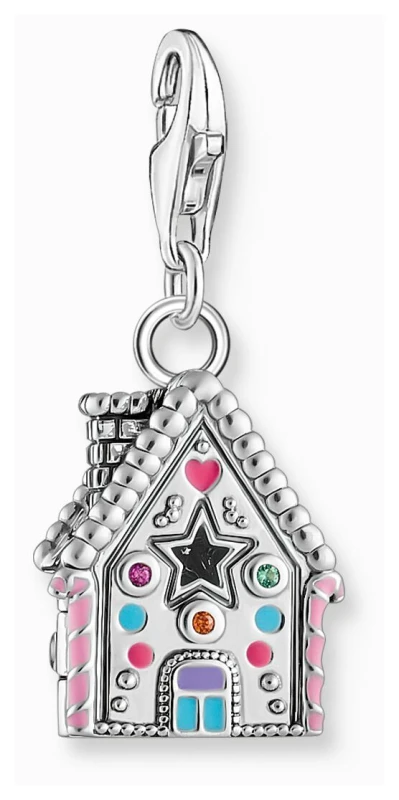 Image of Multicoloured Gingerbread house charm 2058-340-7