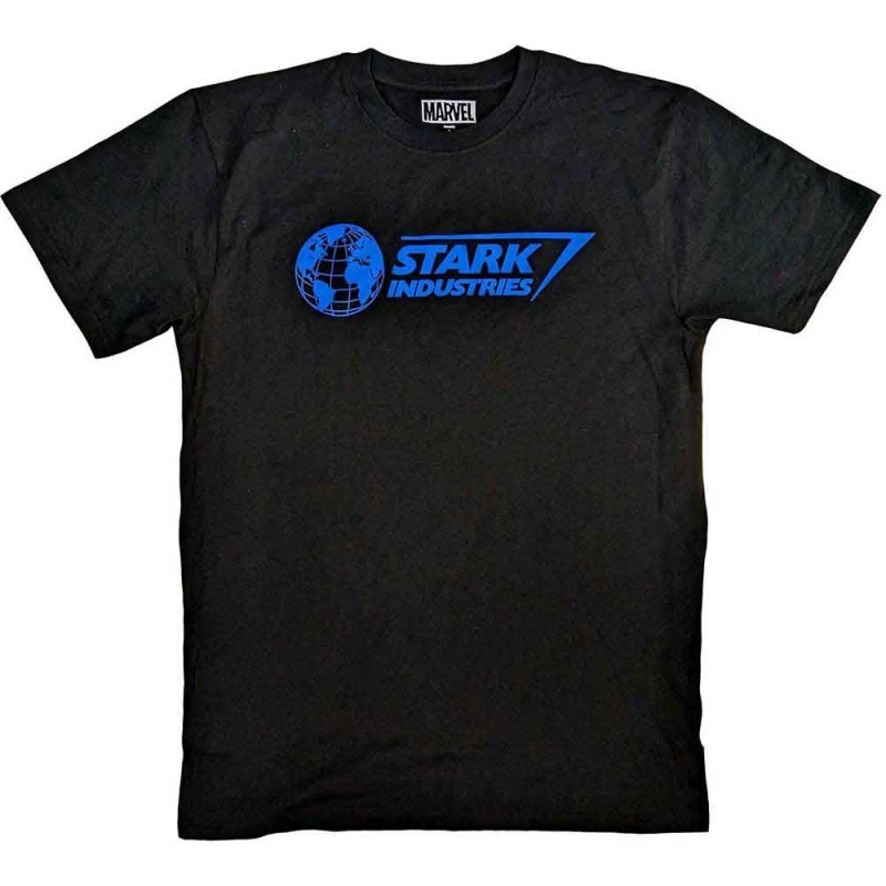 Image of Marvel Stark Industries T Shirt Black unisex